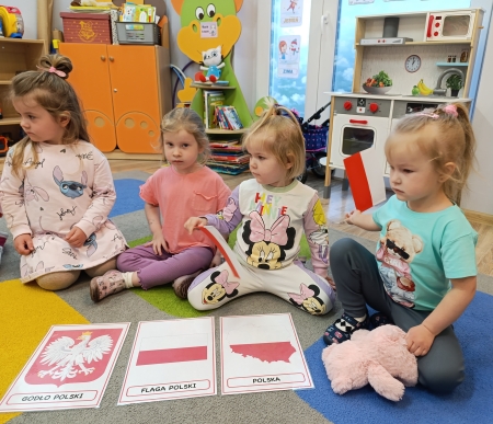 Temat tygodnia w grupie „Motylki”: „Polska – moja Ojczyzna”