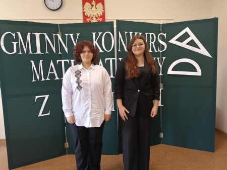 Sukces naszej uczennicy w Gminnym Konkursie Matematycznym!