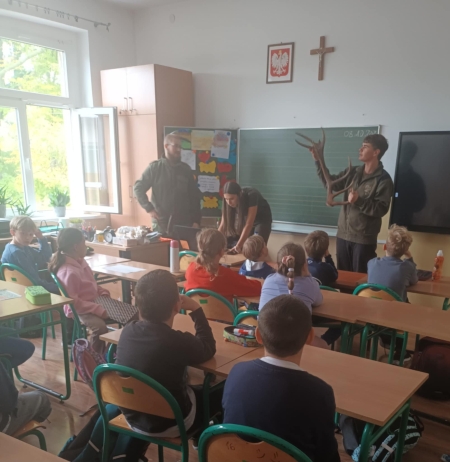 Spotkanie z uczniami Zespołu Szkół Weterynaryjno-Przyrodniczych o kierunku leśnik