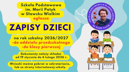 Rekrutacja oddziały przedszkolne, szkoła