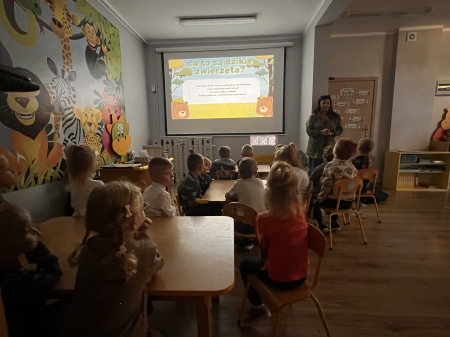 „Przedszkolaki na tropie dzikich zwierząt” 