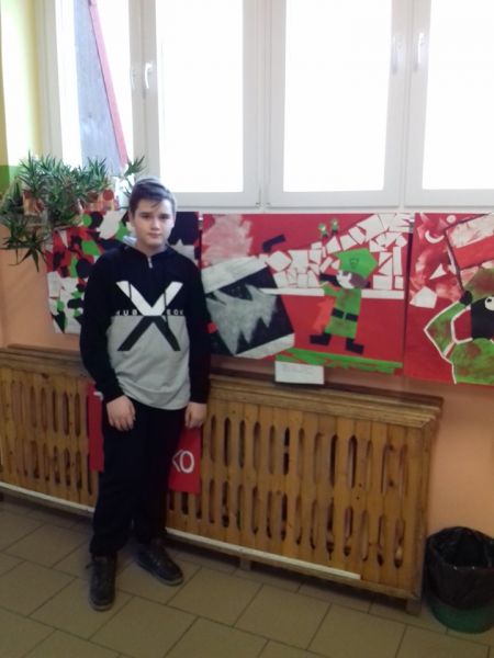 Paweł Zalewski uczeń klasy 6 otrzymał wyróżnienie na gminnym konkursie „Kujawy w...